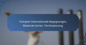 Testspiel: Internationale Begegnungen, Bilaterale Serien, Terminplanung