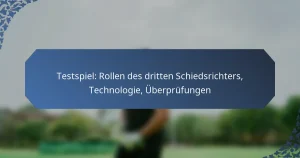 Testspiel: Rollen des dritten Schiedsrichters, Technologie, Überprüfungen