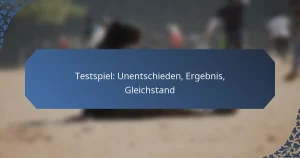 Testspiel: Unentschieden, Ergebnis, Gleichstand